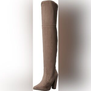 Steve Madden Rocking over the knee boot in TAUPE SIZE 8 - worn once